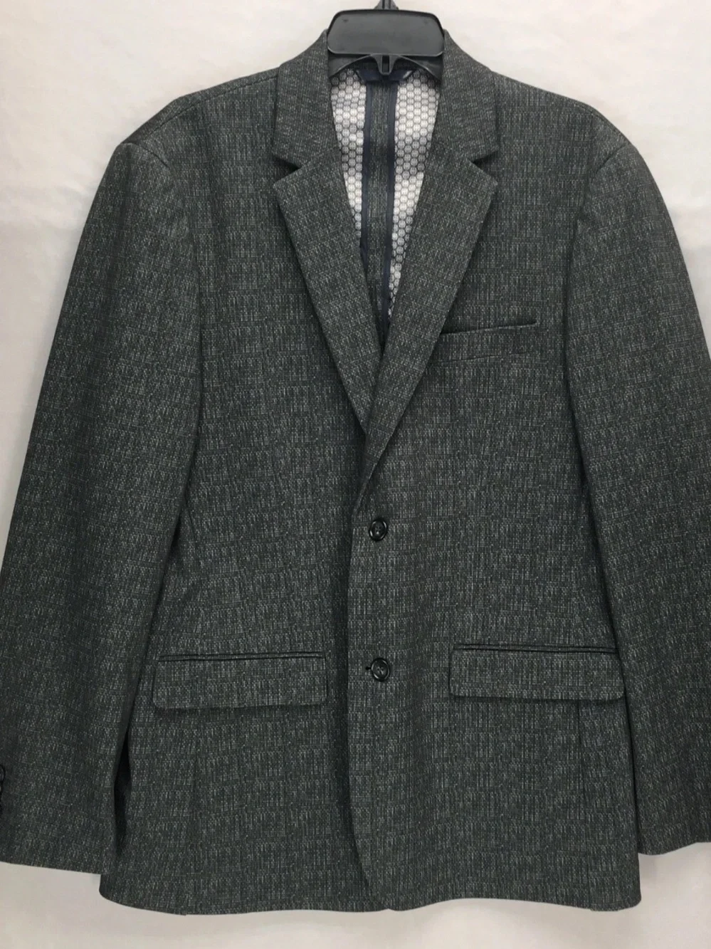 7 Diamonds Starsky Mens XL Gray Stretch Blazer Sport Coat 2 Button Modern Fit